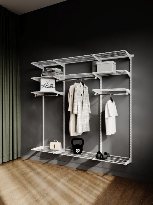 Гардеробная система Abelle AB-H1835 LUXE, металл,  Белый