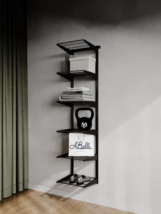 Гардеробная система Abelle AB-435 mini, Металл,  Черный